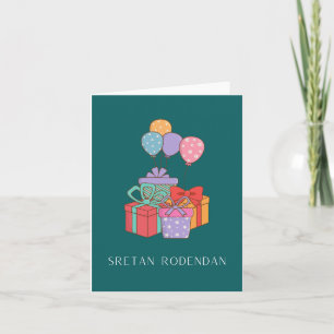 Sretan rođendan, Croatian Happy Birthday  Card
