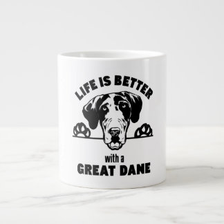 Srgdrr - Life Is Better With A Great Dane Pullover Large Coffee Mug