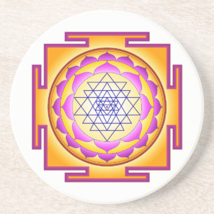 Sri Chakra Goddess Shri Lalitha Tripura Sundari Coaster