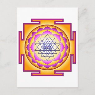 Sri Chakra Goddess Shri Lalitha Tripura Sundari Postcard