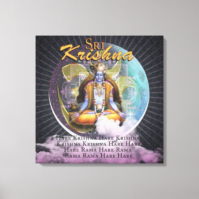 SRI KRISHNA - Printed Canvas (Front)