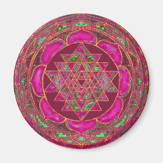 Sri Lakshmi Yantra Mandala Magnet