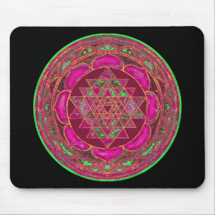 Sri Lakshmi Yantra Mandala Mouse Pad