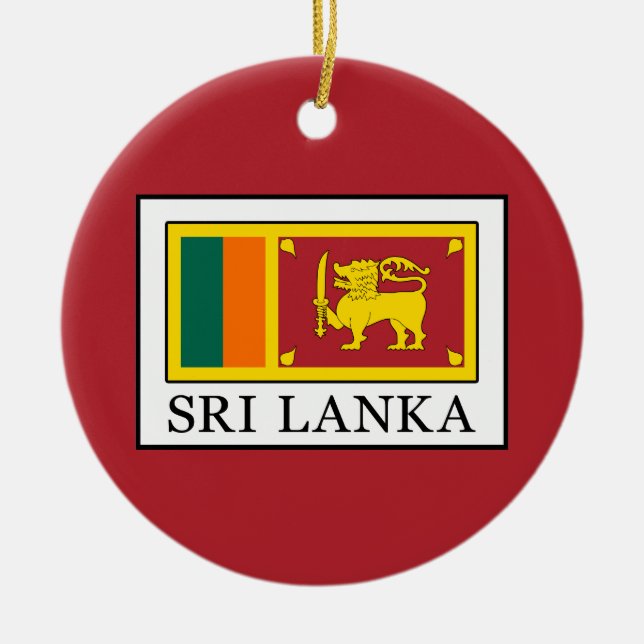 Sri Lanka Ceramic Ornament (Front)