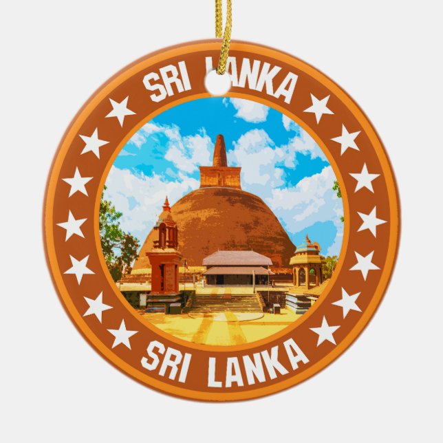 Sri Lanka                                          Ceramic Ornament (Front)