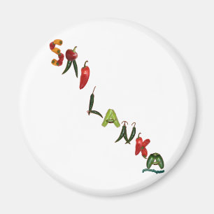 Sri Lanka Chili Peppers Magnet
