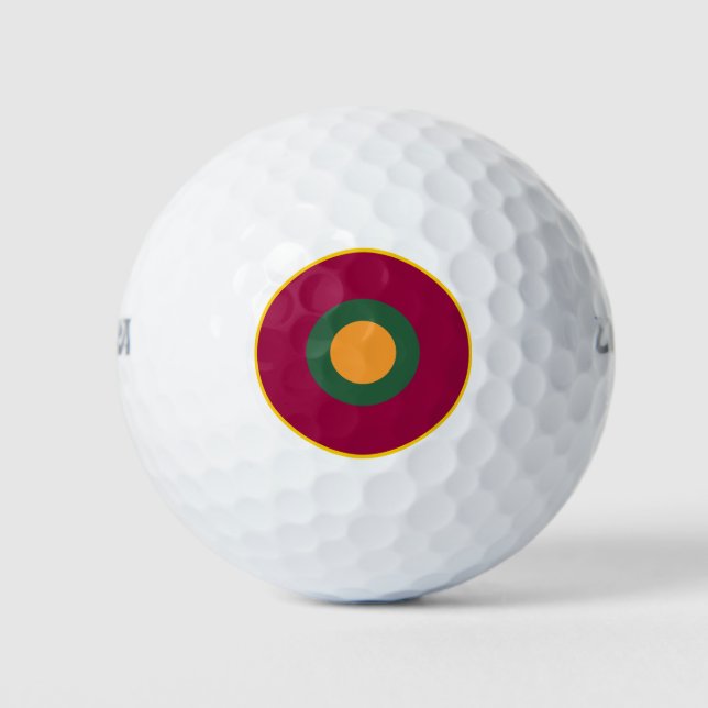 Sri Lanka country roundel flag symbol army aviatio Golf Balls (Front)