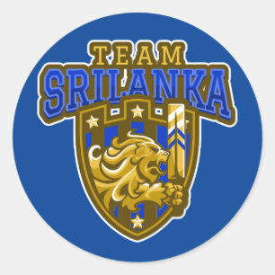 Sri lanka Cricket Classic Round Sticker