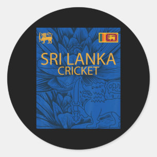 Sri Lanka Cricket Perfect For Lankan Cricket Fans Classic Round Sticker
