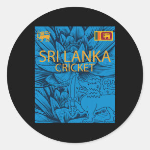 Sri Lanka Cricket Perfect For Lankan Cricket Fans Classic Round Sticker