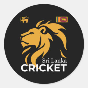Sri Lanka Cricket Perfect For Lankan Cricket Fans  Classic Round Sticker