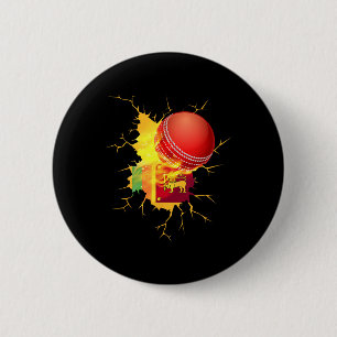 Sri Lanka Cricket T Shirt Gift 2 Inch Round Button