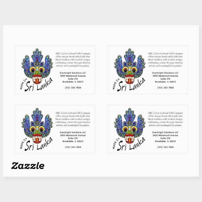 Sri Lanka devil mask Sticker (Sheet)