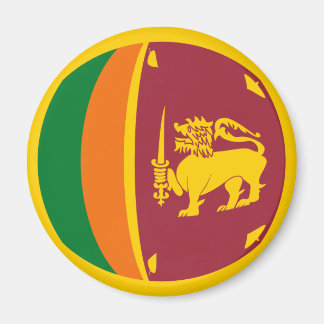 Sri Lanka Fisheye Flag Magnet
