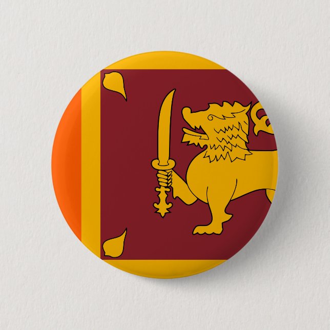 Sri Lanka Flag 2 Inch Round Button (Front)