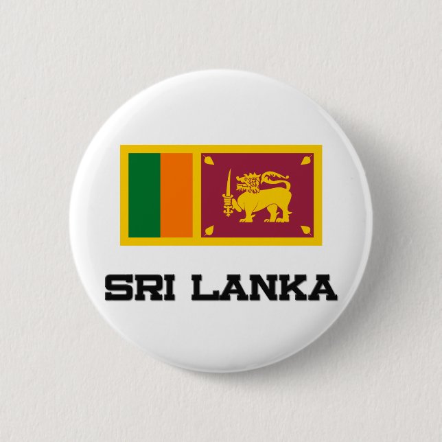 Sri Lanka Flag 2 Inch Round Button (Front)