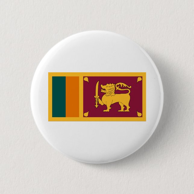 Sri Lanka Flag 2 Inch Round Button (Front)