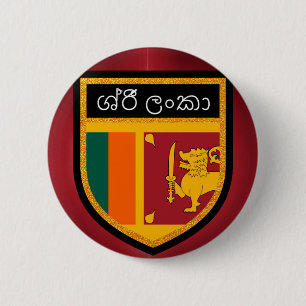 Sri Lanka Flag 2 Inch Round Button