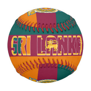 Sri Lanka Flag and Coat of Arms Patriotic Baseball