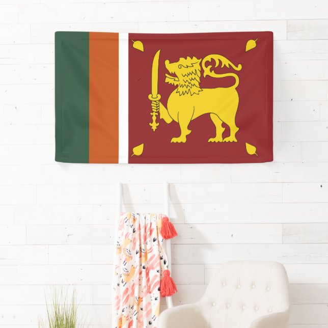 Sri Lanka flag Banner (Insitu)