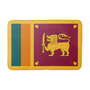 Sri Lanka Flag Bath Mat