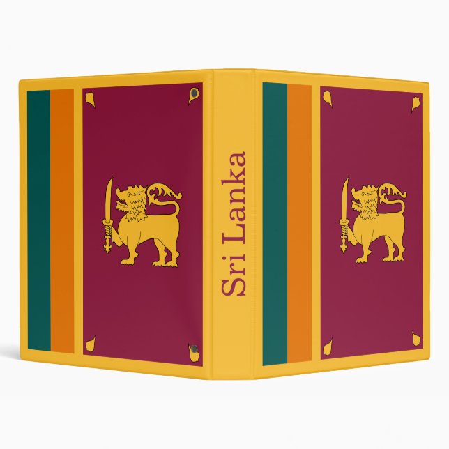 Sri Lanka Flag Binder (Background)