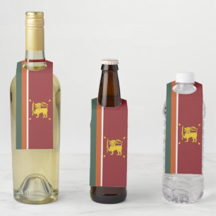 Sri Lanka flag Bottle Tag