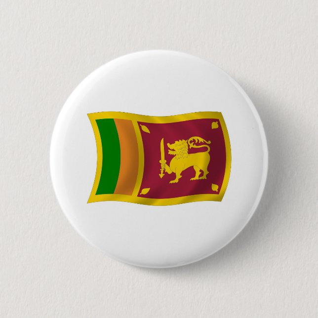 Sri Lanka Flag Button (Front)