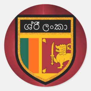 Sri Lanka Flag Classic Round Sticker
