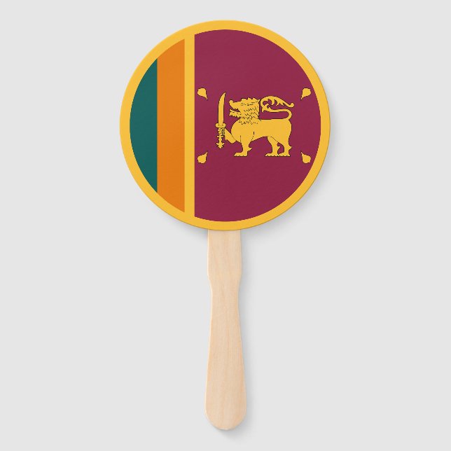 Sri Lanka Flag Hand Fan (Front)