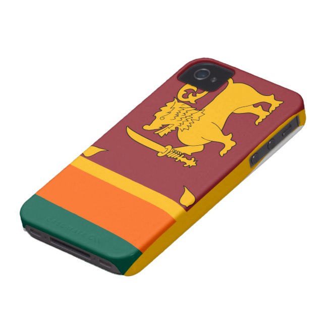 Sri Lanka Flag iphone 4 case (Bottom)