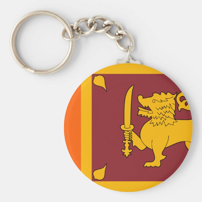 Sri Lanka Flag Keychain (Front)