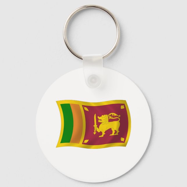Sri Lanka Flag Keychain (Front)