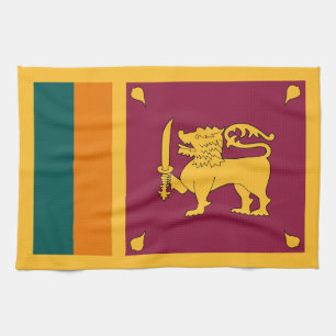 Sri Lanka Flag Kitchen Towel