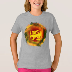 Sri Lanka Flag Lion design for Sri Lankans T-Shirt