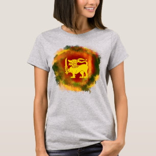 Sri Lanka Flag Lion design for Sri Lankans T-Shirt