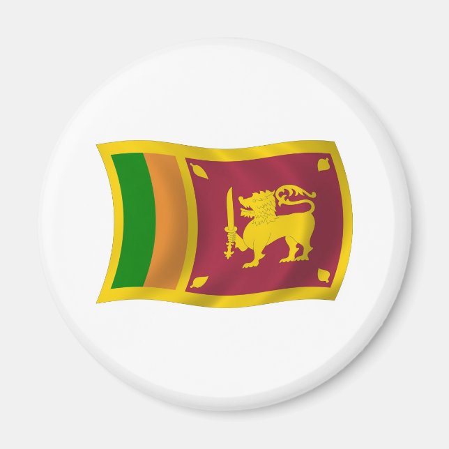 Sri Lanka Flag Magnet (Front)