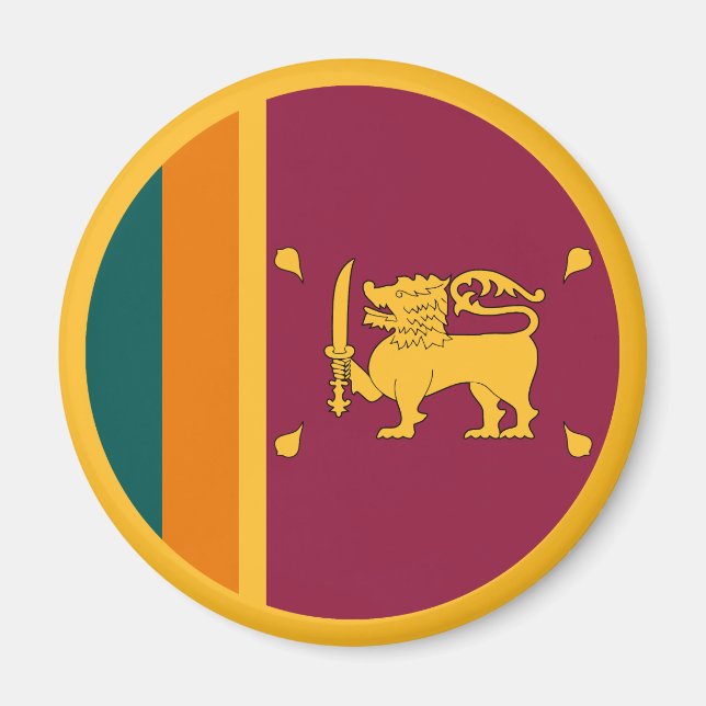 Sri Lanka Flag Magnet (Front)