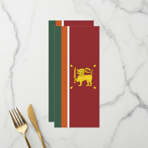 Sri Lanka flag Menu