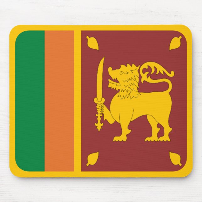 Sri Lanka Flag Mousepad (Front)