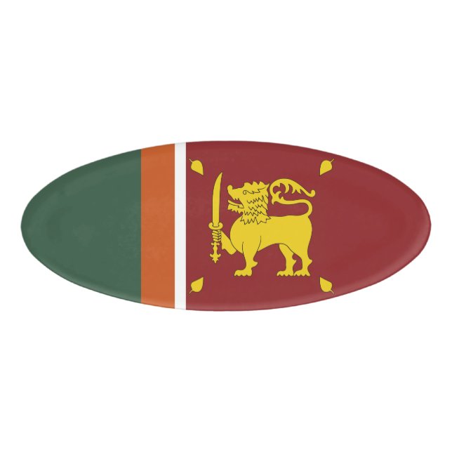 Sri Lanka flag Name Tag (Front)
