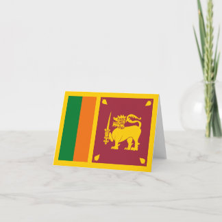Sri Lanka Flag Notecard