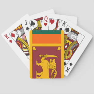 Sri Lanka Flag Playing Cards