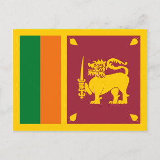 Sri Lanka Flag Postcard
