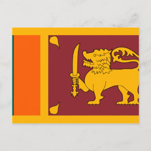 Sri Lanka Flag Postcard