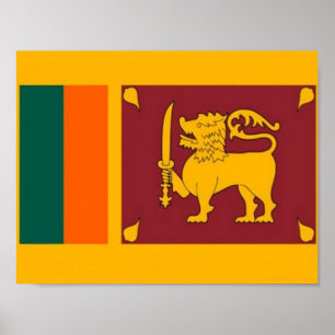 Sri Lanka - Flag - Poster