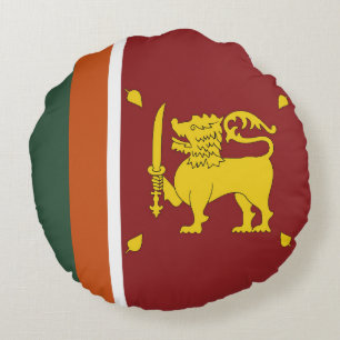 Sri Lanka flag Round Pillow