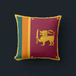 Sri Lanka Flag Throw Pillow<br><div class="desc">Patriotic flag of Sri Lanka.</div>