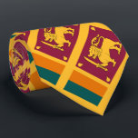 Sri Lanka Flag Tie<br><div class="desc">Patriotic flag of Sri Lanka.</div>