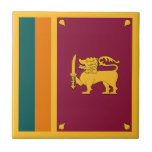 Sri Lanka Flag Tile<br><div class="desc">Patriotic flag of Sri Lanka.</div>